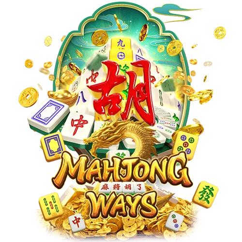 Ilustrasi ubin Mahjong dengan ornamen giok dan emas